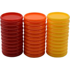 1¼-Inch Multicolor Plastic Discbound Expansion Discs - Rose Blossom Theme - Compatible with Circa, Arc, TUL, and More (Set of 33)