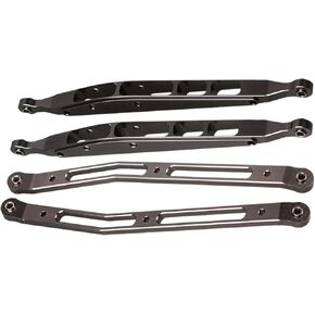 Mxfans Titanium Al. Upgrade Rear Upper & Lower Chassis Linkage Link Replacement for AXIAL YETI Rock Racer 90026 RC 1:10 AX31007 Pack of 2