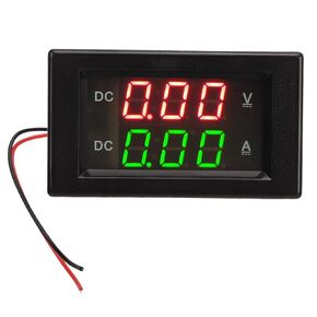 Voltage Current Display Meter YB4835VA Digital Voltmeter Ammeter DC 600V 100A Decimal Point Automatic Shift Dual Display Current Voltmeter