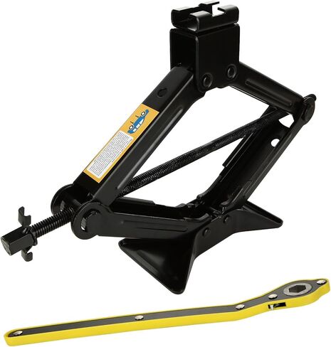 2 طن جاك مقص للسيارة مقص جاك لمثبت جاك مقص RV مع مفتاح السقاطة 4409 رطل مقص رفع الرافعات مقص الرافعات الثقيلة مقص جاك لتغيير إطارات شاحنة العربة in Kuwait