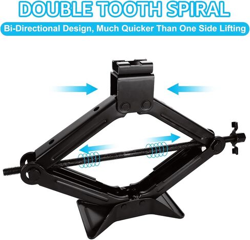 2 طن جاك مقص للسيارة مقص جاك لمثبت جاك مقص RV مع مفتاح السقاطة 4409 رطل مقص رفع الرافعات مقص الرافعات الثقيلة مقص جاك لتغيير إطارات شاحنة العربة in Kuwait