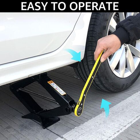 2 طن جاك مقص للسيارة مقص جاك لمثبت جاك مقص RV مع مفتاح السقاطة 4409 رطل مقص رفع الرافعات مقص الرافعات الثقيلة مقص جاك لتغيير إطارات شاحنة العربة in Kuwait