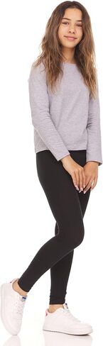 سروال داخلي من Pink Angel مكون من قطعتين للأطفال الصغار والفتيات الكبيرات: سروال مطاطي من القطن والألياف اللدنة للأطفال - المدرسة والرقص واليوجا والباليه in Kuwait