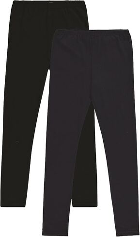 Pink Angel 2-Pack Toddler and Big Girls Leggings: Cotton Spandex Stretch Pants for Kids – School, Dance, Yoga, and Ballet in Saudi Arabia