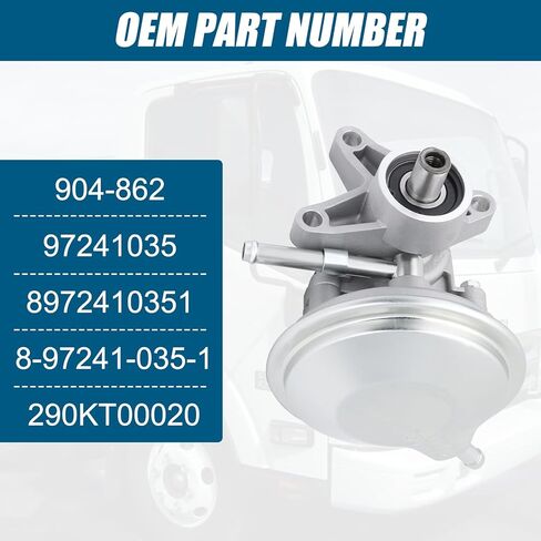 97241035 904-862 Brake Vacuum Pump Compatible with 1995-2019 Isuzu NPR NPR Gas V8 L96 LQ4 L31 L05 L96 LY6 LQ4 Crew CAB in Kuwait