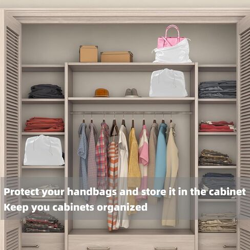 3 Pack Purse Dust Bags for Storage, Silk Dust Bags for Handbags, Dust Covers With Drawstring for Purse Shoes Boots in Kuwait