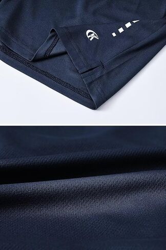Tyhengta Men's 5" Running Shorts with Zipper Pockets Athletic Workout Gym Quick Dry Mesh Tennis Shorts in Saudi Arabia