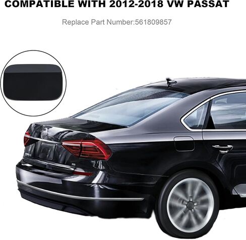 Compatible for VW Volkswagen Passat 2012 2013 2014 2015 2016 2017 2018 Fuel Filler Door Lid Gas Tank Cover Cap 561809857 Black in Saudi Arabia
