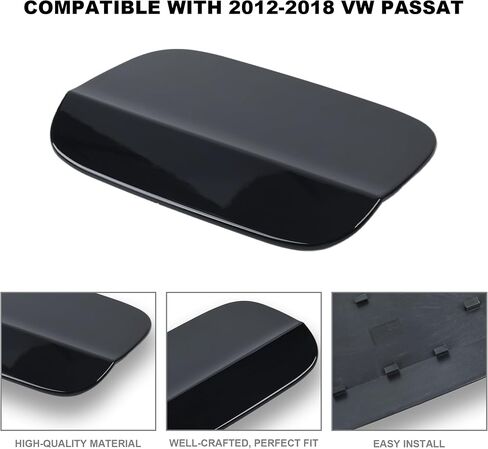 Compatible for VW Volkswagen Passat 2012 2013 2014 2015 2016 2017 2018 Fuel Filler Door Lid Gas Tank Cover Cap 561809857 Black in Saudi Arabia