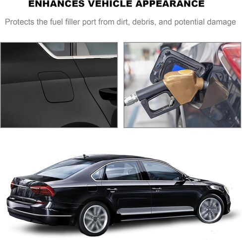 Compatible for VW Volkswagen Passat 2012 2013 2014 2015 2016 2017 2018 Fuel Filler Door Lid Gas Tank Cover Cap 561809857 Black in Saudi Arabia