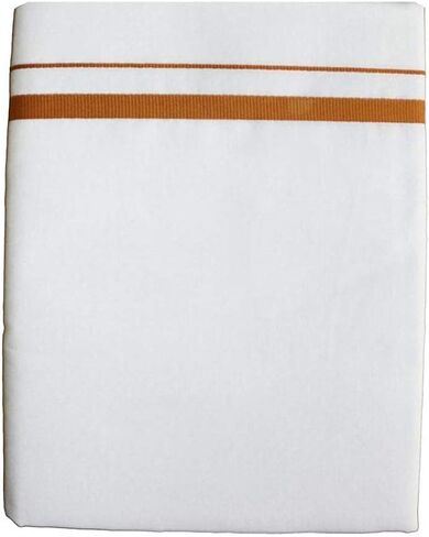 Cotton Double Layer White Dhoti 3.6 Meters Length Lungi Sarong With Colored Border Dhoties in Saudi Arabia