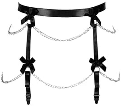 Plus Size Women Adjustable Body Chain Garter Belt Fashion Underwear Goth Rave for Women and Girls in Saudi Arabia