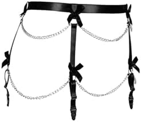 Plus Size Women Adjustable Body Chain Garter Belt Fashion Underwear Goth Rave for Women and Girls in Saudi Arabia