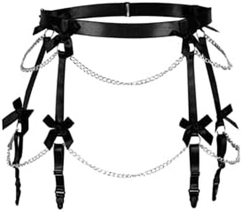 Plus Size Women Adjustable Body Chain Garter Belt Fashion Underwear Goth Rave for Women and Girls in Saudi Arabia
