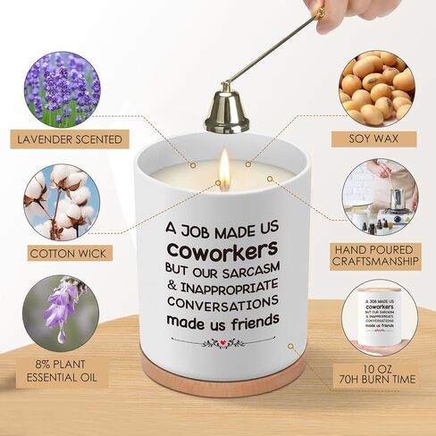 Friendship Gifts for Women, Christmas Friendship Gifts for Best Friend, Funny Gifts Birthday Ideas for Coworker Friend, Unique Farewell Going Away Gifts for Friends Her, Our Friendship Candle, 10OZ in Saudi Arabia