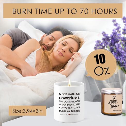 Friendship Gifts for Women, Christmas Friendship Gifts for Best Friend, Funny Gifts Birthday Ideas for Coworker Friend, Unique Farewell Going Away Gifts for Friends Her, Our Friendship Candle, 10OZ in Saudi Arabia