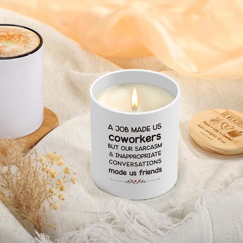 Friendship Gifts for Women, Christmas Friendship Gifts for Best Friend, Funny Gifts Birthday Ideas for Coworker Friend, Unique Farewell Going Away Gifts for Friends Her, Our Friendship Candle, 10OZ in Saudi Arabia