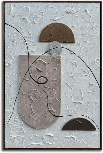 Midcentury Modern Relief Painting, Framed Artwork, Plaster Wall Art, 3D Canvas Wall Art, Relief Wall Hanging, Sculptural Wall Art, Boho Wall Hanging, Textured Art in Saudi Arabia