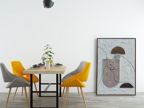 Midcentury Modern Relief Painting, Framed Artwork, Plaster Wall Art, 3D Canvas Wall Art, Relief Wall Hanging, Sculptural Wall Art, Boho Wall Hanging, Textured Art in Saudi Arabia