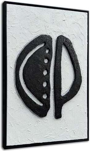 Midcentury Modern Relief Painting, Framed Artwork, Plaster Wall Art, 3D Canvas Wall Art, Relief Wall Hanging, Sculptural Wall Art, Boho Wall Hanging, Textured Art in Saudi Arabia