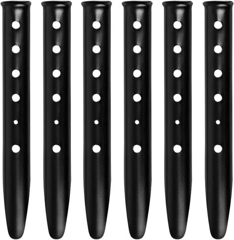 TRIWONDER Tent Stakes Pegs for Snow Sand Beach Canopy Heavy Duty Ground Anchor Stakes Tent Nail Aluminum U-Shaped Camping Hiking Backpacking 6Pcs in Kuwait