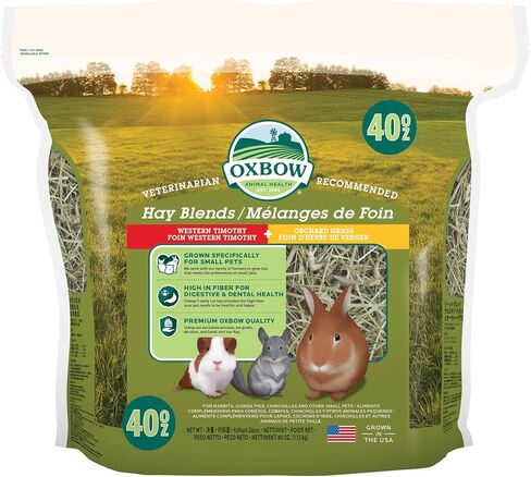 Oxbow Animal Health Hay Blends - تيموثي الغربي والبستان - 15 أوقية in Saudi Arabia