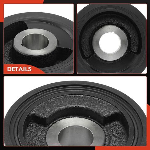 A-Premium Engine Harmonic Balancer Crankshaft Pulley Compatible with Chevrolet Silverado 2500 HD/3500, C5500/C4500 Kodiak & GMC Sierra 2500 HD/3500, C4500/C5500 Topkick & Workhorse LF72, V8 6.6L in Saudi Arabia