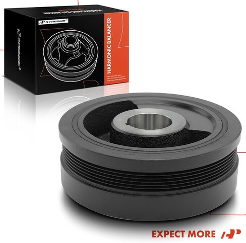 A-Premium Engine Harmonic Balancer Crankshaft Pulley Compatible with Chevrolet Silverado 2500 HD/3500, C5500/C4500 Kodiak & GMC Sierra 2500 HD/3500, C4500/C5500 Topkick & Workhorse LF72, V8 6.6L in Saudi Arabia