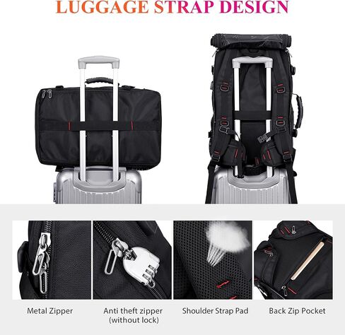 حقيبة ظهر للسفر من WITZMAN للرجال معتمدة من شركة الطيران وقابلة للتحويل من النايلون وحقائب ظهر وحقائب كروس خفيفة الوزن وحقيبة ساعي عادية in Kuwait