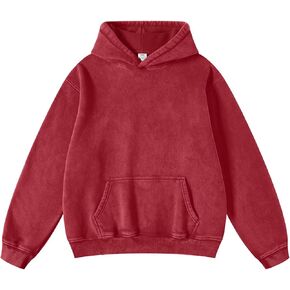 Hatant Oversized Hoodie Sweatshirts for Men Couples Heavyweight Hoodies Pullover Vintage Acid Wash Sweaters Hoodie Fall 2024