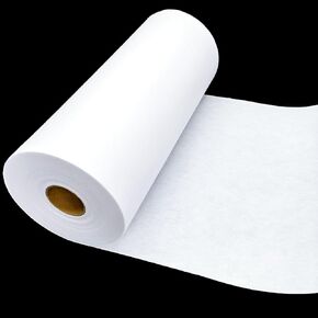 ANXINZENITH Heavy Weight Fusible Interfacing for Sewing-11.8" x 30.6 Yards,White Iron-On Non-Woven Fabric Stiffener,Suitable for Quilting,Crafts,Clothing,and Home Decor Sewing Materials