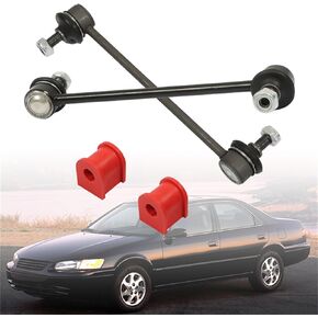 munirater 4PCS Rear Sway Bar Link and Bushing Kit Replacement for 1997-2001 ES300 1997-1999 Avalon 1997-2001 Camry 1999-2003 Solara K90547 K90313 4881806090 4883006020
