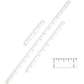 Trandraft 3 Pcs 15 Inch 9 Inch 4 Inch Slotted Quilting Rulers Marking Ruler Trio Acrylic Seam Guide Ruler Tool for Quilting Sewing Crafting Marking Button Hole