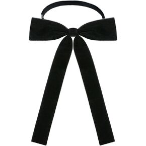 Western Ties for Men/Women, Solid Color Velvet Mens Bow Ties for Wedding Party Causal School Uniforms Accessory