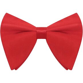 Oversized Bow Ties for Men, Mens Bow Tie Clip on Bowtie for Men Groom Groomsmen Wedding Party Prom Casual Business
