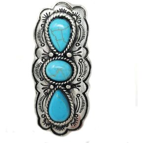 Western Concho Adjustable Cuff Ring Navajo (Turqouise)
