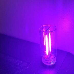USB LED Car Interior Atmosphere Light, Plug-in USB Automotive Ambient Lighting Retro Car Lamps, Mini LED Car Interface Charging Night Light for Hallway Car Bedroom (Purple)