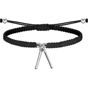 TGBJE Drummer Drumming Gift Drum Sticks Charm Bracelet Drum Player Band Gift Drum Teacher Gift Percussion Jewelry