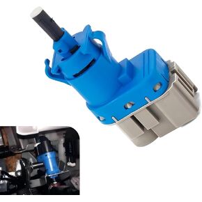 1 PC Car Brake Light Switch Plug, 11 cm x 4 cm x 4 cm Standard 4-pin Brake Pedal Switch, Perfect Fit Replacement OEM #1S10920 7T4Z13480AA 8T4T96854M 8T4Z13480A Accessories (Blue & Gray)