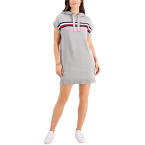 Tommy Hilfiger Short Sleeve Hooded Sweaterdress