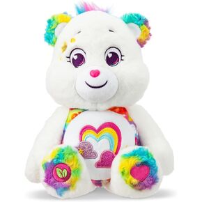 Care Bears Medium Plush - True Friend Bear - Perfect Stuffed Animal Holiday, Birthday Gift, Super Soft and Cuddly – Good for Girls and Boys, Employees, Collectors