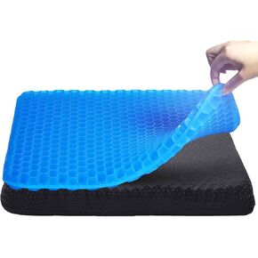 Egg Gel Seat Cushion for Long Sitting, Gel Chair Cushion with Non-Slip Cover, Gel Car Seat Cushions Breathable for Office Chair
