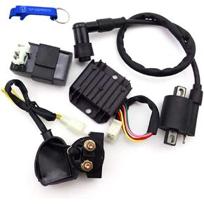 TC-Motor ATV Ignition Coil CDI Box Regulator Rectifier Relay Kit For 150cc 200cc 250cc Taotao Sunl Kazuma Peach Roketa Coolster Buyang Coolsport Eagle JCL Peace Chinese Quad