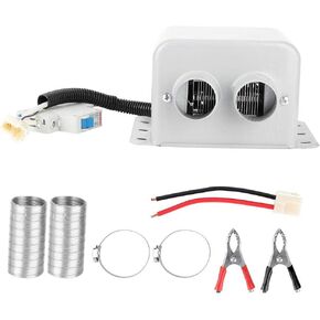 Yosoo Car Electric Heater,800W 2 Hole Car Electric Heater Winter Heating Warmer Window Defroster Demister Windshield Defogger(12V) in Saudi Arabia