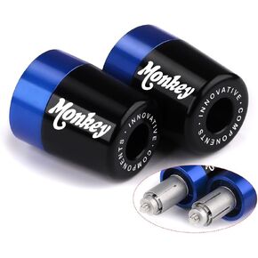 Handlebar Bar Ends Hand Grips Plug Caps Compatible with Honda Monkey 125M 125MA 2019-2023 | Motorcycle Balance Pad z125m z125ma Monkey 125 Accessories