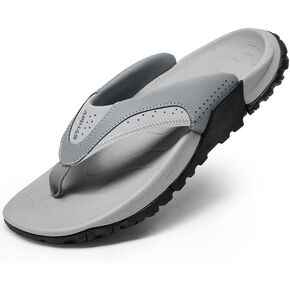 صنادل رجالية تدعم قوس القدم للمشي، صنادل رفيعة مريحة ومتينة للاستخدام في الهواء الطلق للرجال، صنادل شاطئ صيفية غير قابلة للانزلاق in Kuwait