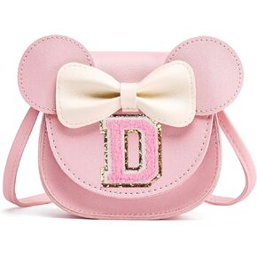 Personalized Toddler Purse, 6.5" x 2" x 5.3", Soft PU Leather, Mini Bow Design