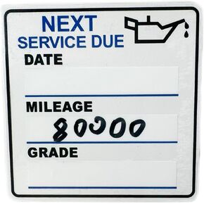 Oil Change Stickers，150pcs 2x2 inch Oil Change Stickers for windscreen - Easy to use and Remove