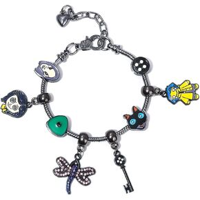 SONGCHANGJEWELRY DIY Enamel Charm Coraline Bracelet Halloween Merchandise Gifts Stuff Jewelry Costume Accessories for Coraline Cosplay