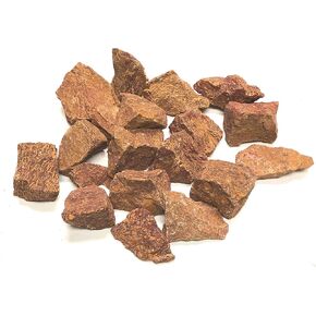 Crystal Collection Natural Rough Script Jasper with Velvet Bag - Large 1" Natural Bulk Rocks for Tumbling, Wire Wrapping, Polishing, Wicca and Reiki (1 Pound)